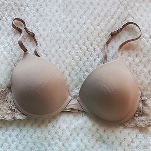 NWOT Calvin Klein "Perfectly Fit" Lace T-Shirt Bra, Underwire, Nude 36A